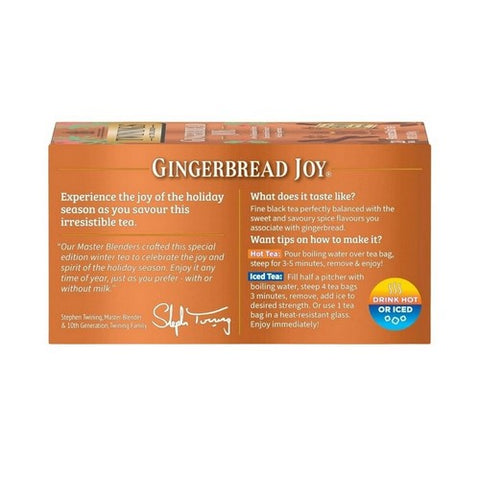 Twinings Tea, Tea Gingerbread Joy 20Ct, 20 Bags(Case Of 6) Twinings Tea