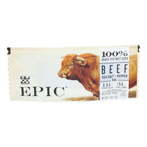 Epic Dental, Bar Beef Ssalt Pepper, 1.3 Oz(Case Of 12)