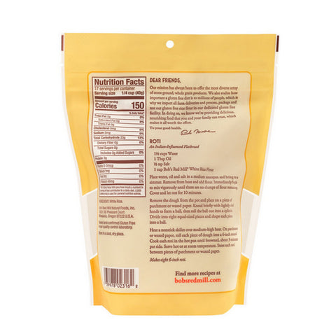 Bobs Red Mill, White Rice Flour, 24 Oz(Case Of 4)