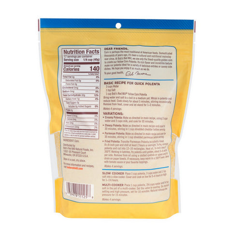 Bobs Red Mill, Yellow Corn Polenta, 24 Oz(Case Of 4)