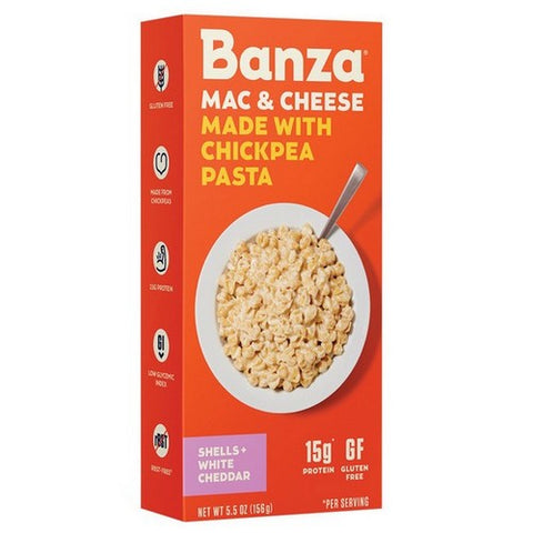 Banza, Pasta Shells Wht Chddr, 5.5 Oz(Case Of 6)
