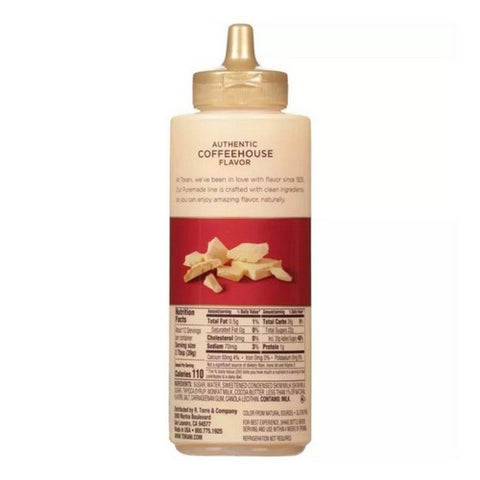 Torani, Puremade White Choc Sauce, Case of 4 X 16.5 Oz