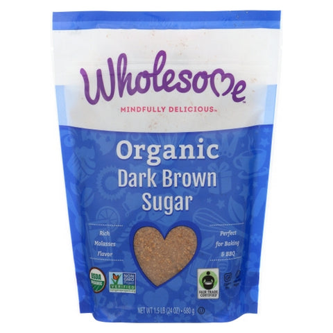 Wholesome, Sugar Brown Dark Org Ftc, Case of 6 X 24 Oz