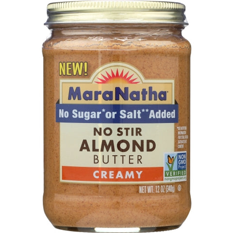 Maranatha, Nut Bttr Almnd Nstr Nslt, 12 Oz(Case Of 6)