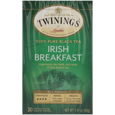 Twinings Tea, Tea Irsh Brkfst, 20 Bags(Case Of 6)