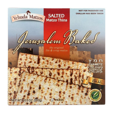 Yehuda, Matzo Thin Daily Salted, 10.5 Oz(Case Of 12)