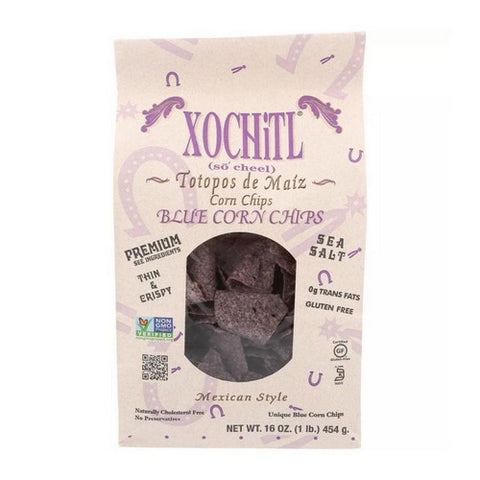 Xochitl, Blue Corn Chips Dippings, 16 Oz (Case of 9)