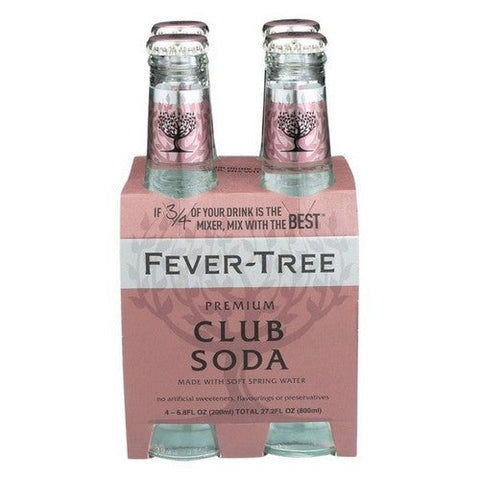 Fever Tree, TreeCoc Ktail Mixer Premium Club Soda, 27.2 Oz(Case Of 6) Fever Tree