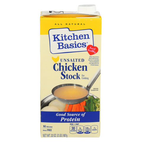Stock Chicken Unsalted Case of 12 X 32 Oz by Kitchen Basics