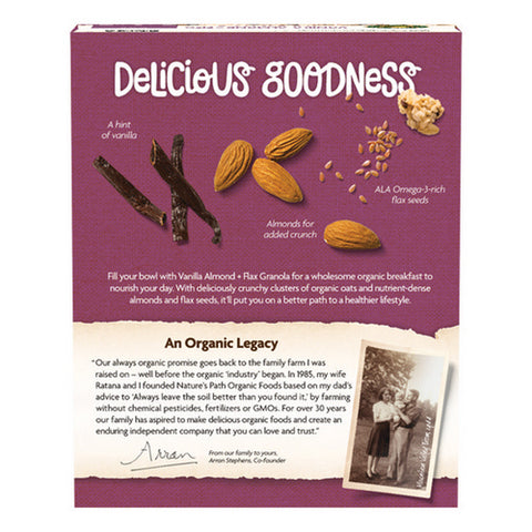 Natures Path, Organic Granola Vanilla Almond + Flax, 11.5 Oz(Case Of 12)