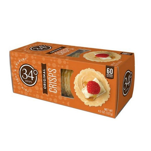 34 Degrees, Crisps Natural, 4.5 Oz(Case Of 12)