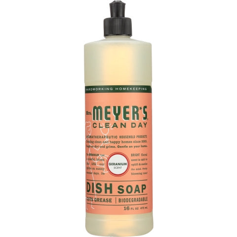 Mrs. Meyer's, Soap Dish Liq Geranium, 16 Oz(Case Of 6)