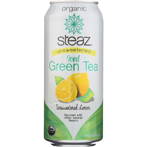 Steaz, Bev Tea Iced Grn Lmn Unsw, Case of 12 X 16 Oz