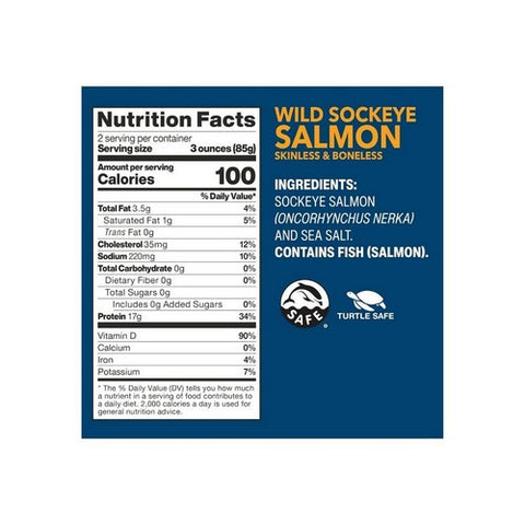 Wild Planet, Sockeye Wild Salmon, 6 Oz(Case Of 12)