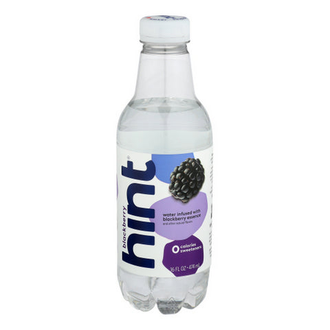 Unsweet Water Blackberry Case of 12 X 16 Oz by Hint