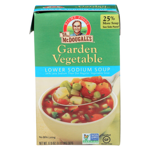 Dr. Mcdougall's, Lo W Sodium Garden Vegetable Soup, 17.9 Oz(Case Of 6)