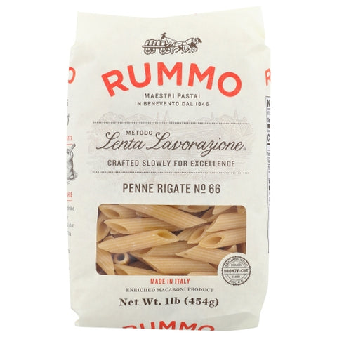 Rummo, Pasta Penne Rigate, 16 Oz(Case Of 12)