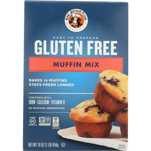 King Arthur, Mix Muffin Gf, Case of 6 X 16 Oz