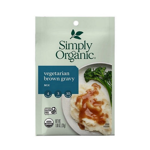 Simply Organic, Organic Vegetarian Brown Gravy Seasoning Mix, 1 Oz