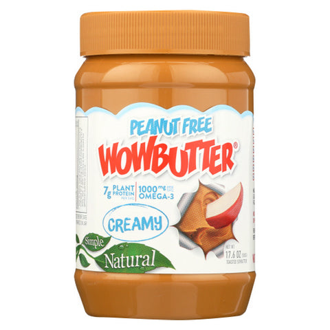 Wowbutter, Creamy Wowbutter, Case of 6 X 17.6 Oz