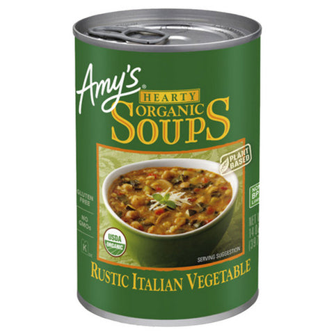 Amys, Organic Hearty Rustic Italian Vegetable Soup, 14 Oz(Case Of 12)