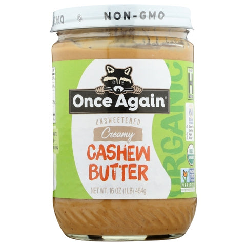 Once Again, Cashew Bttr Nslt Org, 16 Oz(Case Of 6)