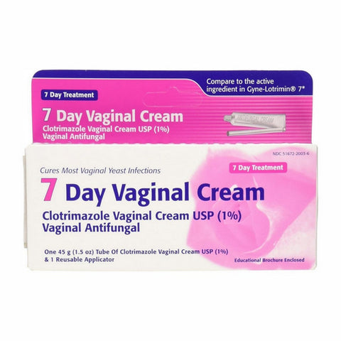 Taro, Clotrimazole 7 Vaginal Cream 1%, 45 Grams