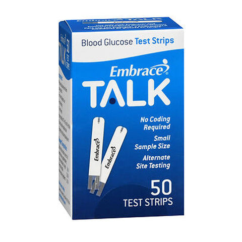 Embrance, Talk Blood Glucose Test Strips, 50 Count