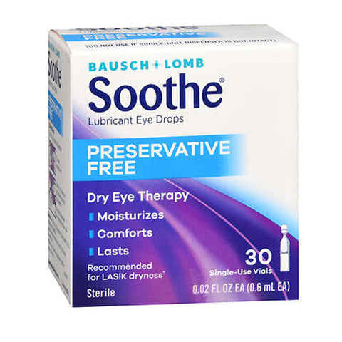 Bausch + Lomb, Eye Lubricant Eye Drops, 0.02 Oz, Box Of 28