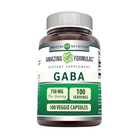 Amazing Nutrition, Amazing Formulas Gaba, 750 mg, 100 Veg Caps