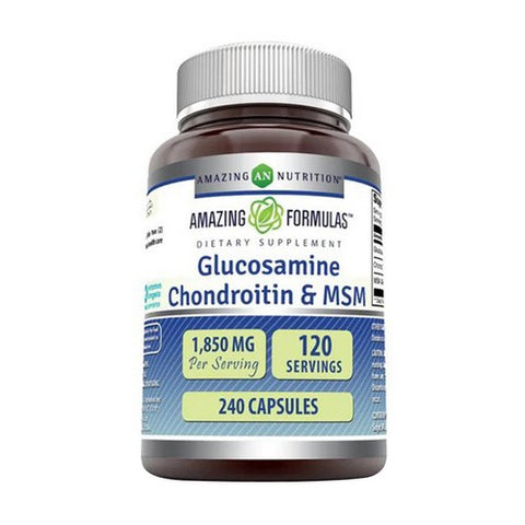 Amazing Nutrition, Amazing Formulas Glucosamine + Chondroitin + MSM, 240 Caps