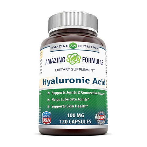 Amazing Nutrition, Amazing Formulas Hyaluronic Acid, 100 mg, 120 Caps