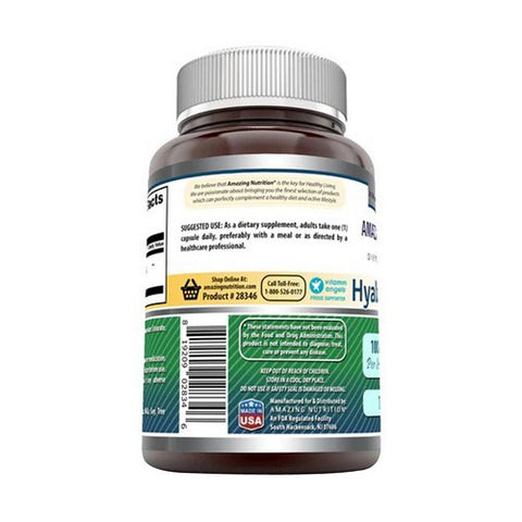 Amazing Nutrition, Amazing Formulas Hyaluronic Acid, 100 mg, 60 Caps