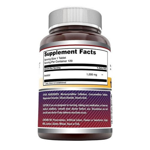 Amazing Nutrition, Amazing Formulas Inositol, 1000 mg, 120 Tabs Amazing Nutrition