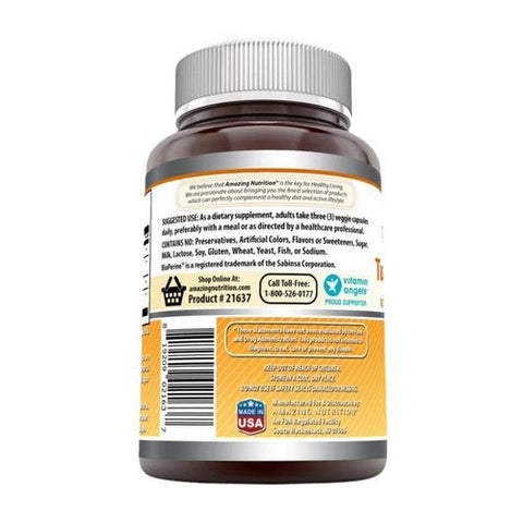 Amazing Nutrition, Amazing Formulas Turmeric Curcumin & Ginger with BioPerine, 2250 Mg, 2250 Mg Amazing Nutrition