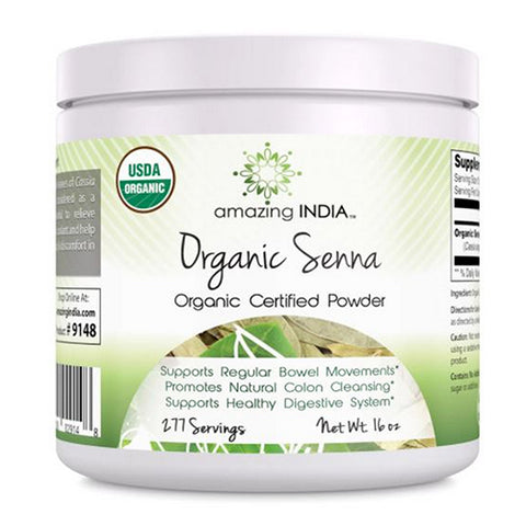 Amazing Nutrition, Amazing India Organic Senna Powder, 16 Oz