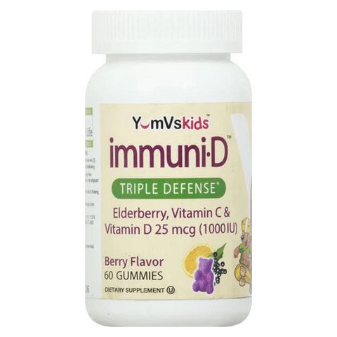 Yum-V's, Immuni-D (Elderberry +C +D) Kids, 60 Gummies