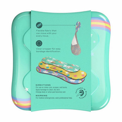 Welly, Kids Bravery Badges Assorted Rainbow Flex Fabric, 48 Count Welly