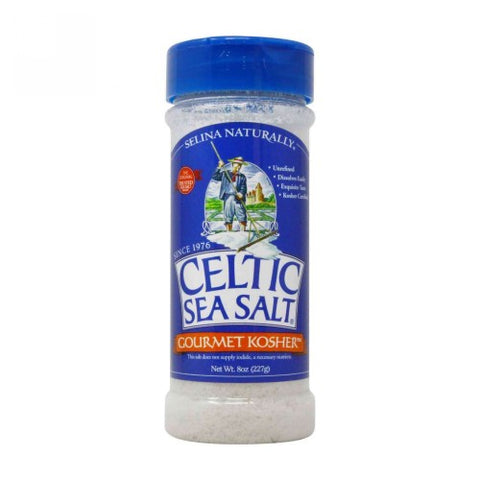 Celtic Sea Salt, Gourmet Kosher Salt Shaker, 8 Oz