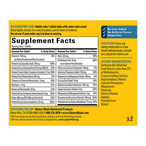 Nature Made, Multivitamins For Men 50+, 90 Tabs