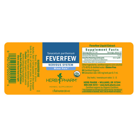 Herb Pharm, Feverfew Extract, 1 Oz