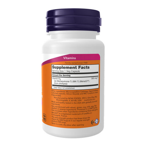 Now Foods, MK-7 Vitamin K-2, 60 Veg Caps