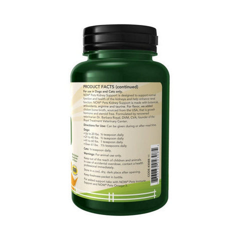 Now Foods, Kidney Support for Dogs & Cats, 4.2 Oz Now Foods