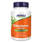 Now Foods, Elderberry, 500 mg, 120 Veg Caps