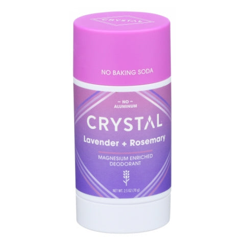 Crystal, Magnesium Enriched Deodorant Stick Lavender Plus Rosemary, Lavender & Rosemary 2.5 Oz