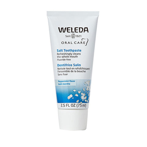 Weleda, Oral Care Salt Toothpaste Refreshing Fluoride Free Peppermint, 2.5 OZ