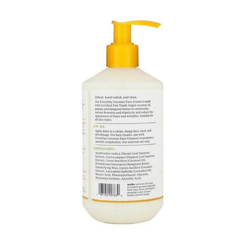 Alaffia, Everyday Coconut Face Cream Purely, 12 Oz Alaffia