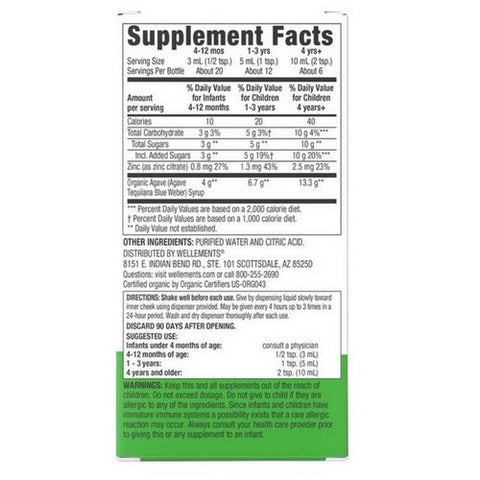 Wellements, Organic Baby Cough and Mucus Syrup, 2 Oz