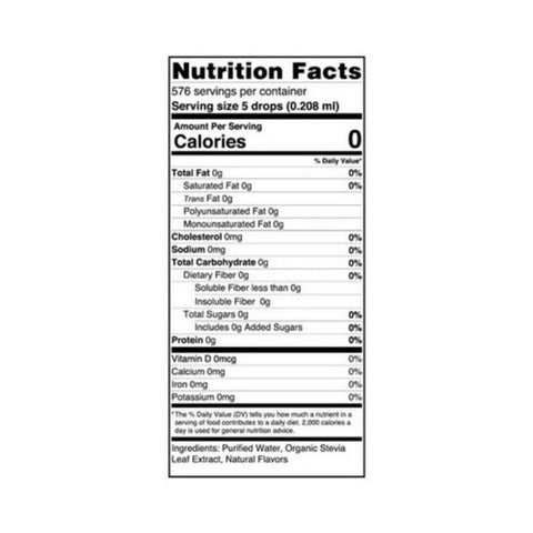 Sweetleaf Stevia, Sweet Drops SteviaClear Liquid Sweetener, ORIGINAL , 4 OZ