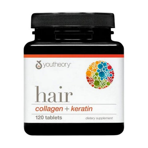 Youtheory, Hair Collagen+Keratin, 120 Mini Tabs